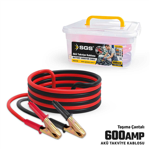 SGS Takviye Kablosu 600 Amper 2.3 Metre (5/Koli) ✓